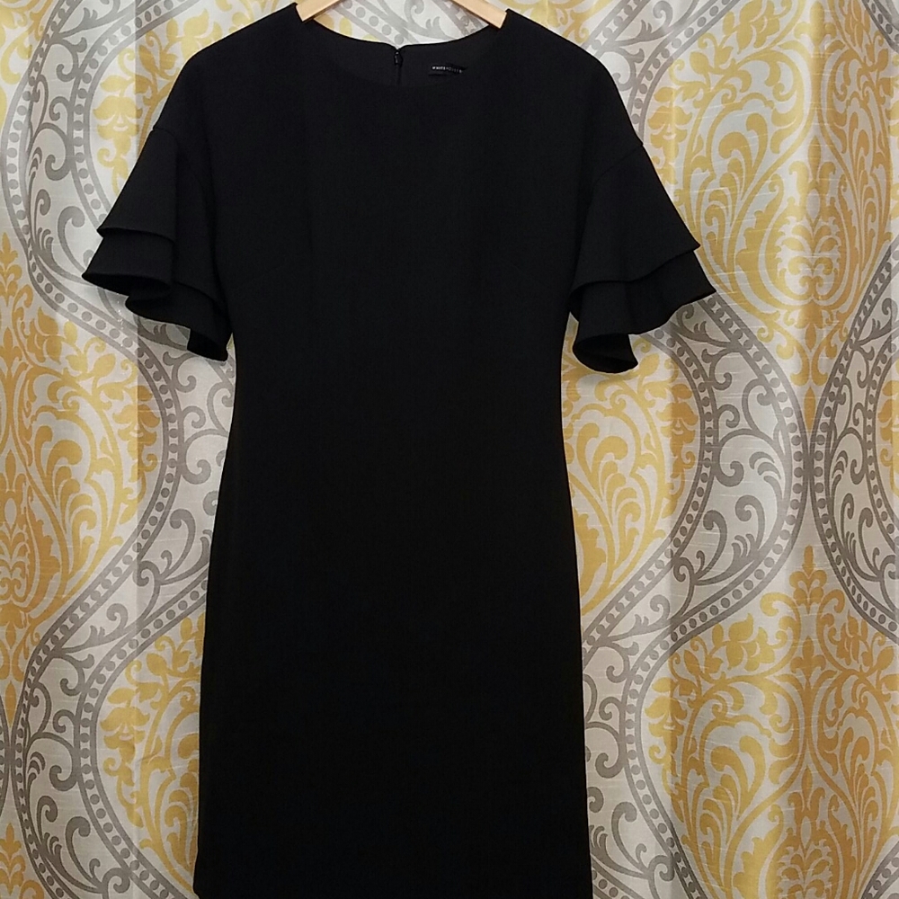 Black Ruffle Sleeve Dress